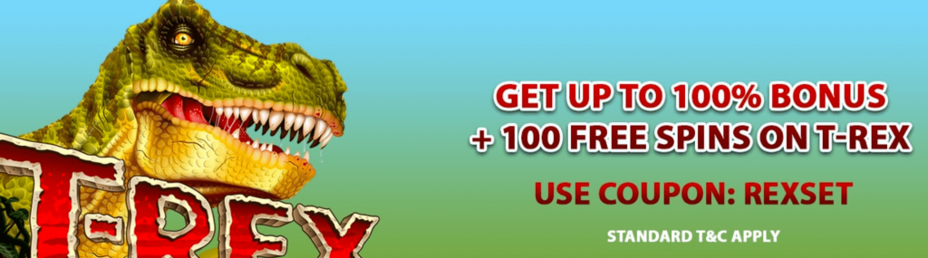 T-Rex slot promotions