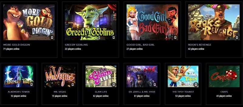 black diamond casino games